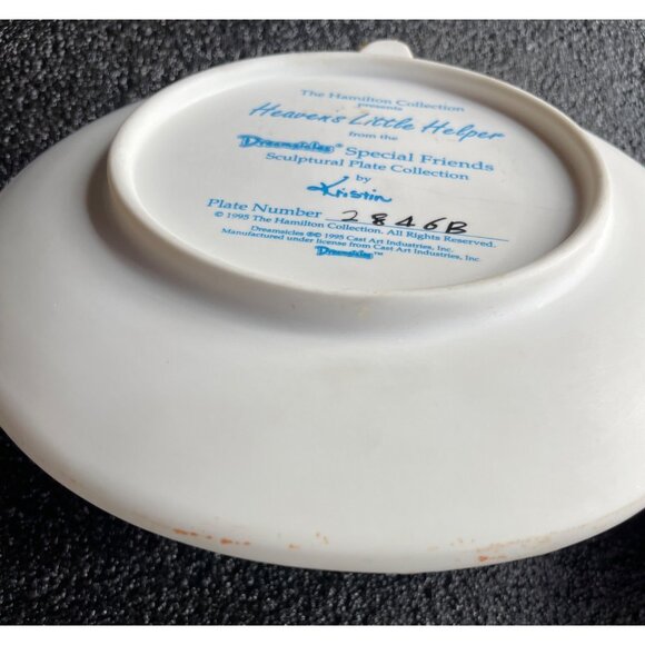 Heavens Little Helper Plate 1995 Dreamsicles Sculptural Special Friends 2846B - Picture 13 of 14